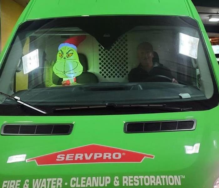 SERVPRO van with passenger